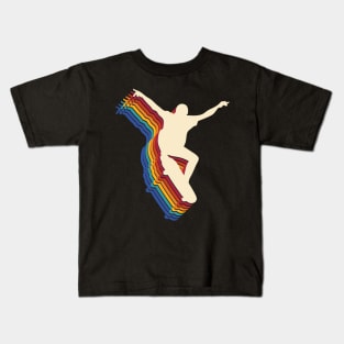 Skateboarding Rainbow Kids T-Shirt